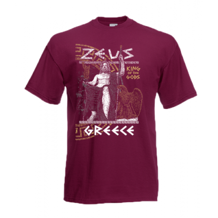 Μπλουζάκι Μπορντό Δίας μυθολογία